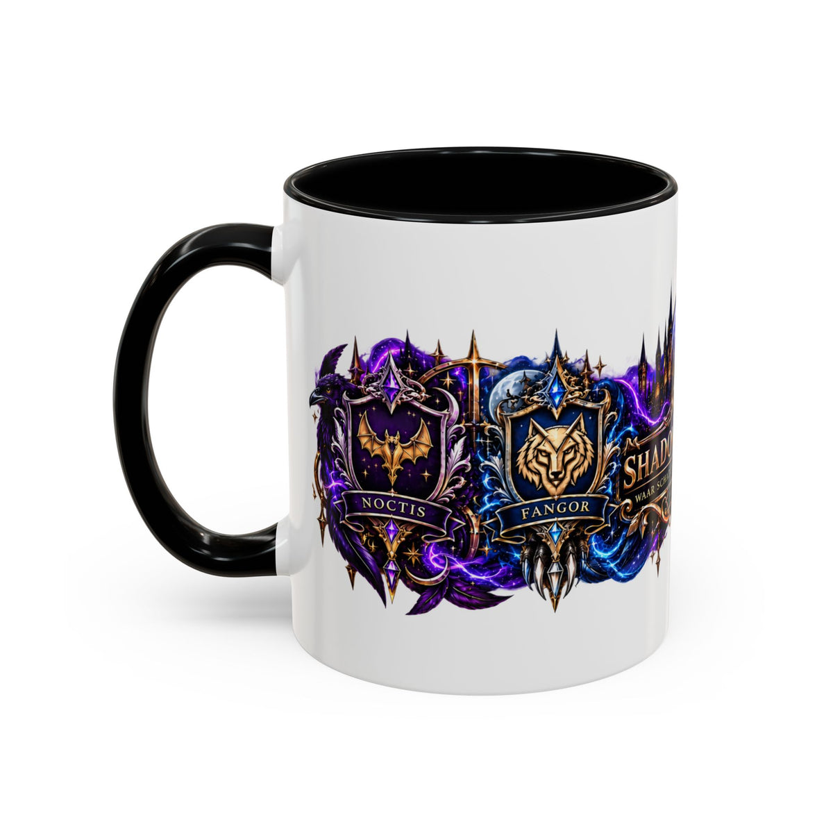 Shadow Academy – Four Houses Accent Coffee Mug | Official Merchandise