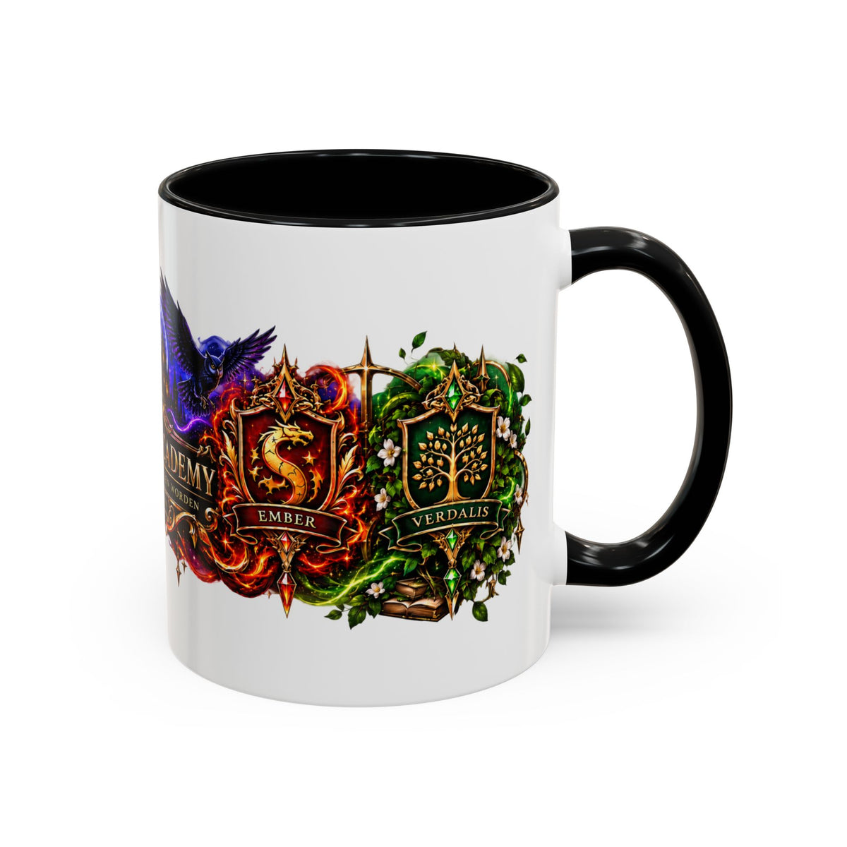 Shadow Academy – Four Houses Accent Coffee Mug | Official Merchandise